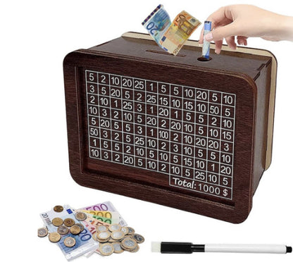 Modern Wooden Coin Bank