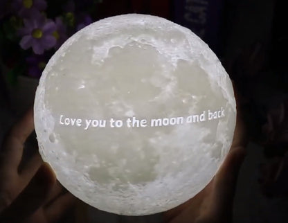 Personalized Moon Lamp – A Touch of Magic with Your Own Custom Design