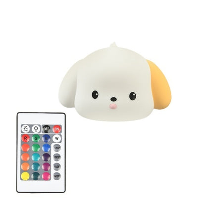 Silicone Puppy Small Night Lamp - Multiple Color Adjustment