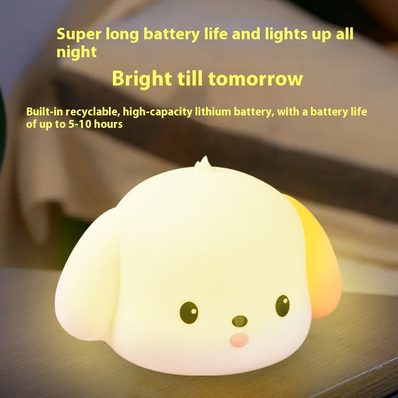 Silicone Puppy Small Night Lamp - Multiple Color Adjustment