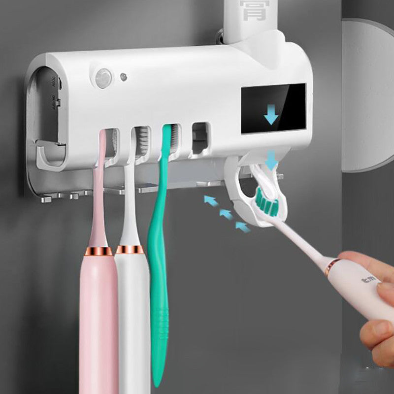 Smart Toothbrush Sterilizer & Automatic Toothpaste Dispenser