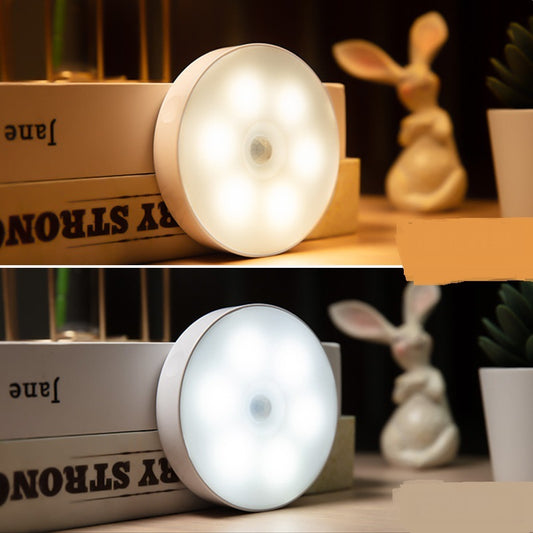 Smart Motion Detection Light - Motion Sensor Round Wireless LED Puck Light