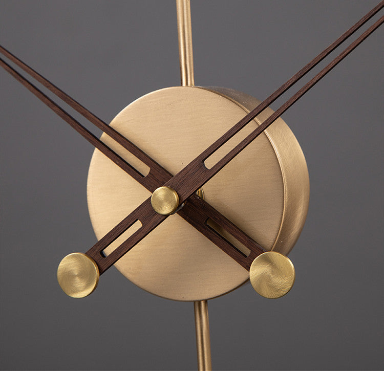 Walnut Pure Copper Clock, Silent Clock