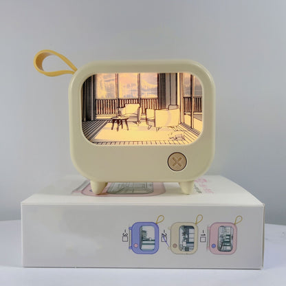 Japanese Style Mini TV Night Lamp – Nostalgic and Creative Flair