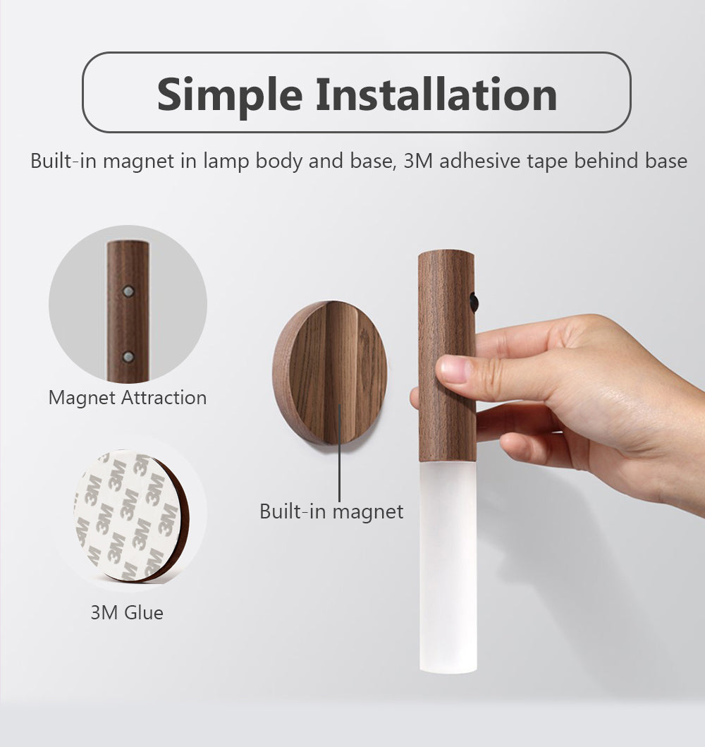 Magnetic Motion Sensor Night Light – Easy, Ambient Lighting for Any Space