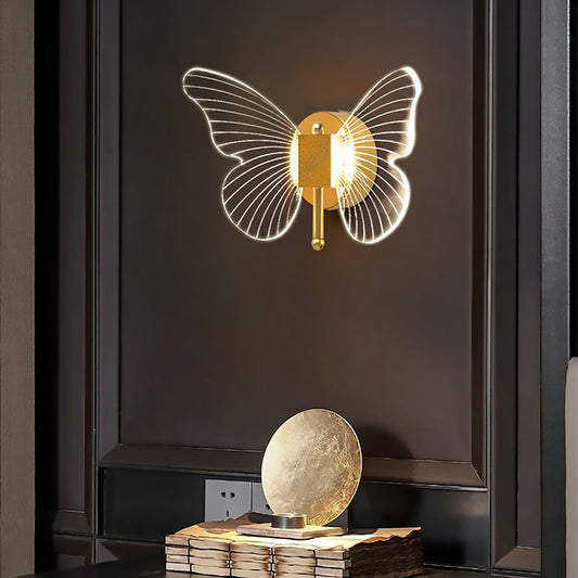 Butterfly Wall Lamp - Elegant & Cozy Bedside Light