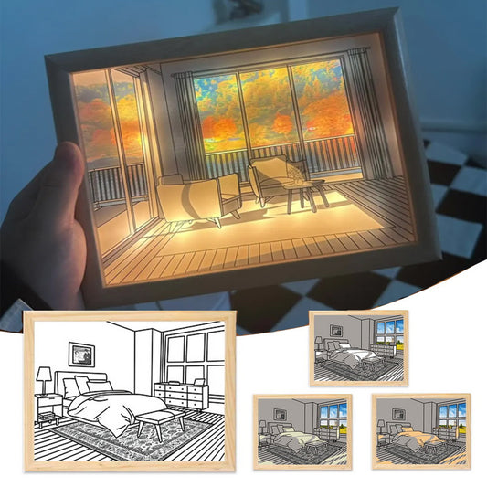 Illuminated Artistic Picture LED Decorative Light - Noon, Sunrise & Golden Hour Light