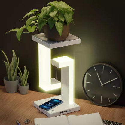 Wireless Charging Night Lamp – Stylish, Functional, and Space-Saving