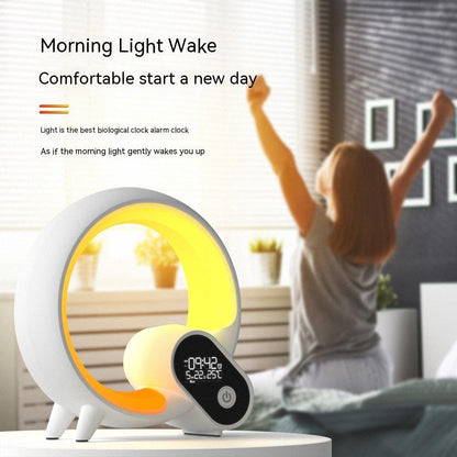 Smart Night Light with 15 Built-in White Noise Tracks & Colorful Atmosphere Lighting - App Control