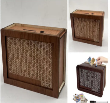 Modern Wooden Coin Bank