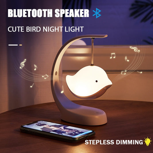 2-In-1 Bird Night Light – Adjustable Brightness & Bluetooth Speaker