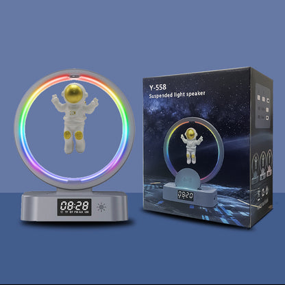 Magnetic Floating Astronaut – Bluetooth Speaker, RGB Lighting, Mini Radio, Wireless AUX USB