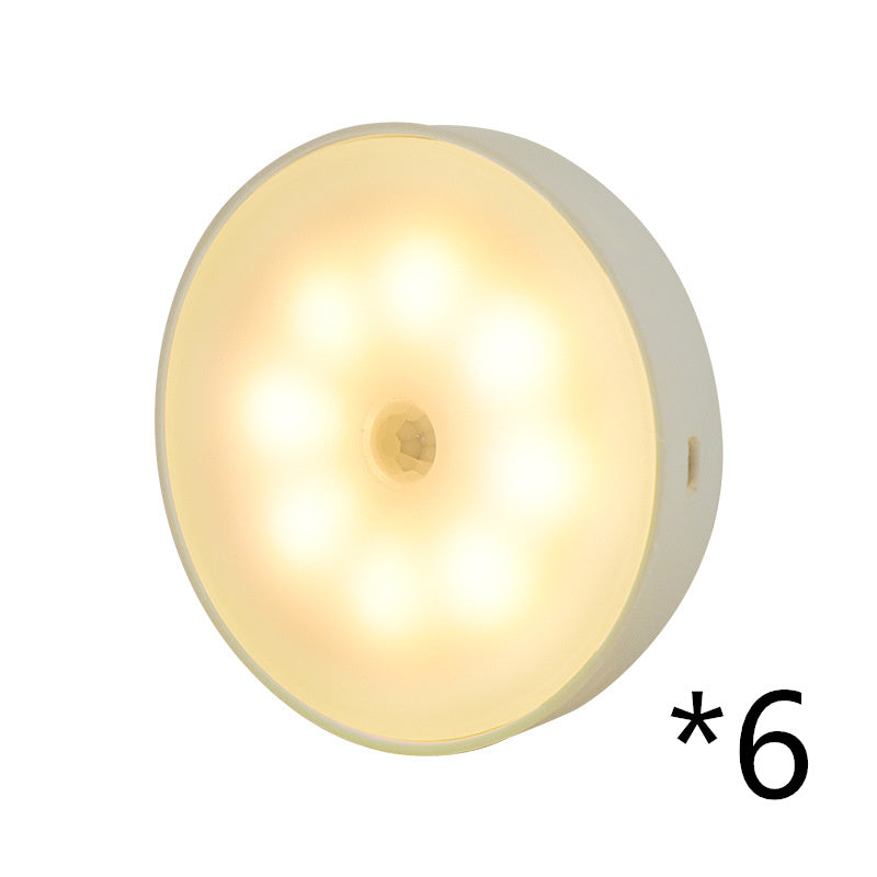 Smart Motion Detection Light - Motion Sensor Round Wireless LED Puck Light