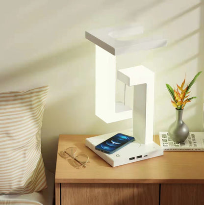 Wireless Charging Night Lamp – Stylish, Functional, and Space-Saving