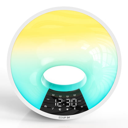 Sunrise Alarm Clock WiFi Smart APP Wake Up Clock Light Simulation Dual Alarm FM Radio Adjustable Light Bluetooth Bedroom Bedside