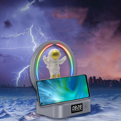 Magnetic Floating Astronaut – Bluetooth Speaker, RGB Lighting, Mini Radio, Wireless AUX USB