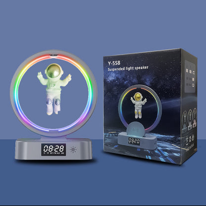 Magnetic Floating Astronaut – Bluetooth Speaker, RGB Lighting, Mini Radio, Wireless AUX USB