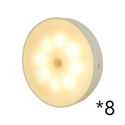 Smart Motion Detection Light - Motion Sensor Round Wireless LED Puck Light