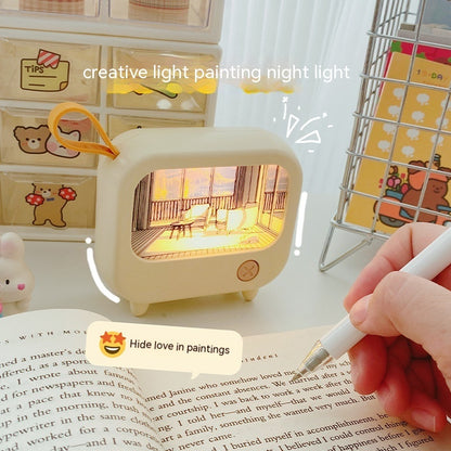 Japanese Style Mini TV Night Lamp – Nostalgic and Creative Flair