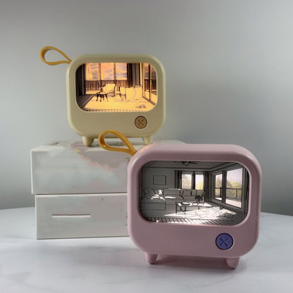 Japanese Style Mini TV Night Lamp – Nostalgic and Creative Flair