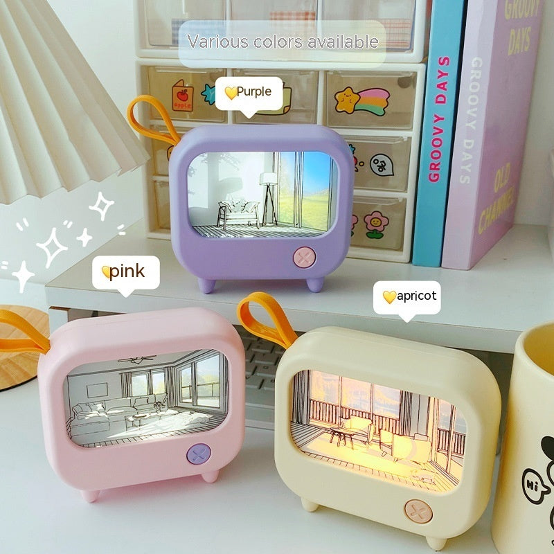 Japanese Style Mini TV Night Lamp – Nostalgic and Creative Flair