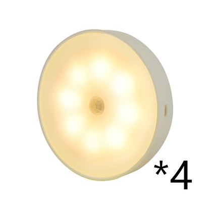 Smart Motion Detection Light - Motion Sensor Round Wireless LED Puck Light