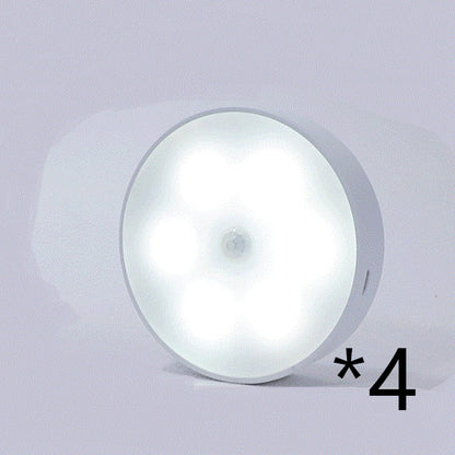 Smart Motion Detection Light - Motion Sensor Round Wireless LED Puck Light