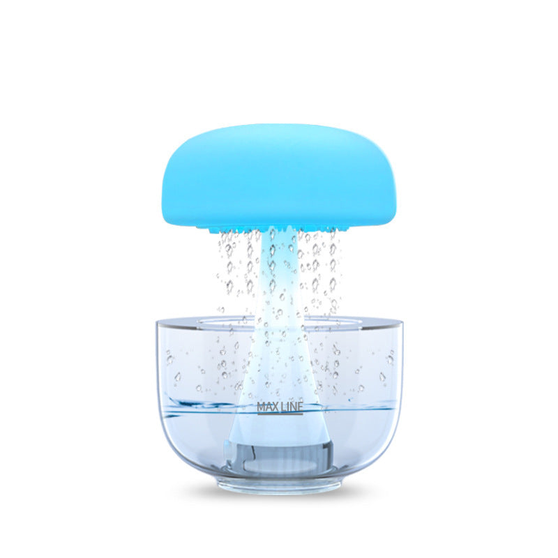 Jellyfish Raindrop Humidifier &amp; Aroma Diffuser – 7 Colors Ambience Light Cloud Rain