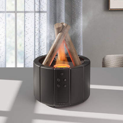 Simulated Flame Aromatherapy Humidifier – Fragrance Diffusion