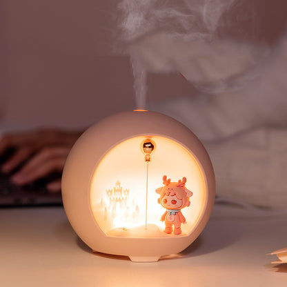 Humidatoons Cute Cartoon Lion Figure Globe Humidifier