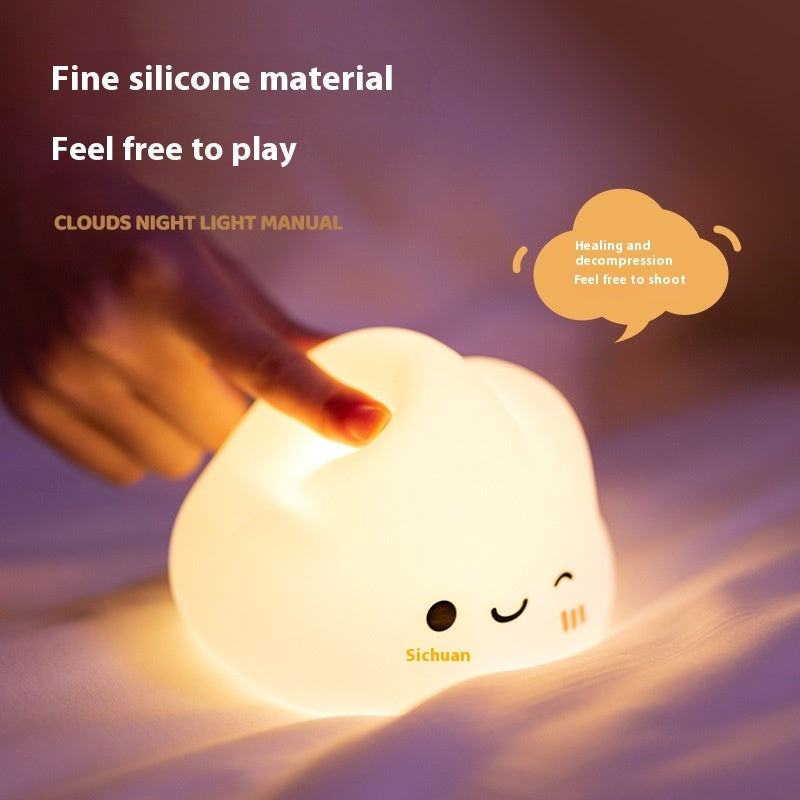 Cloud Silicone Bedside Lamp – Soft Glow for a Cozy Ambiance