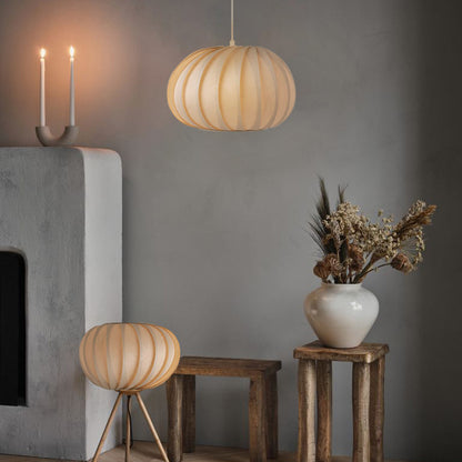 Vintage Japanese Style Pumpkin Lantern Chandelier – A Nordic Twist for Your Space