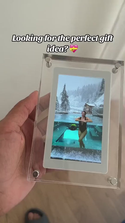 Digital Picture Frame Acrylic Video Player Digital Photo Frame Vertical Display With 1GB And Battery Type C Video Frame Gift For Loved